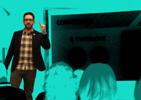 Nick Dujnic presenting on conversion pro tips