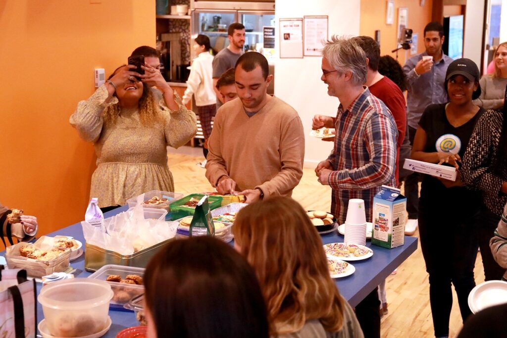 Charles at our Cookie Swap