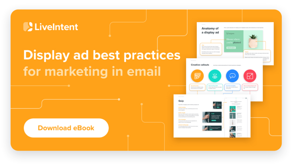 An image of our eBook, Display ad best practices for marketing in email