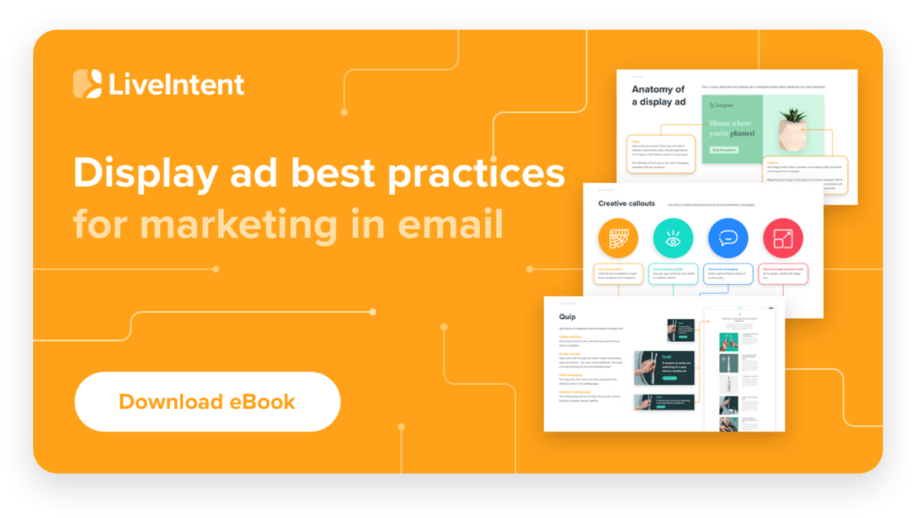 An image of our eBook, Display ad best practices for marketing in email