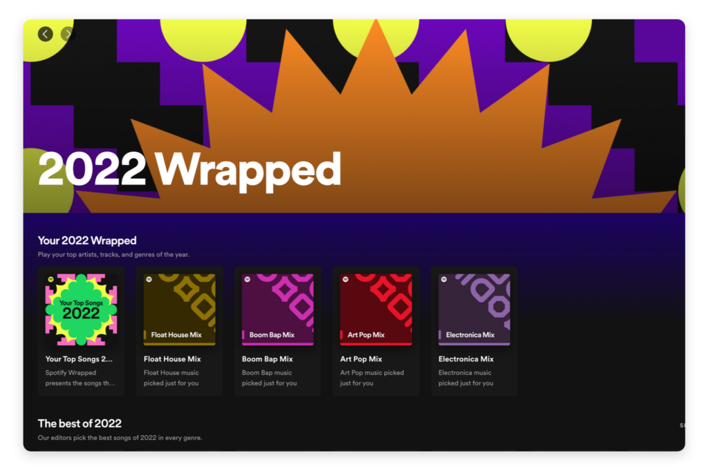 Spotify's annual Wrapped